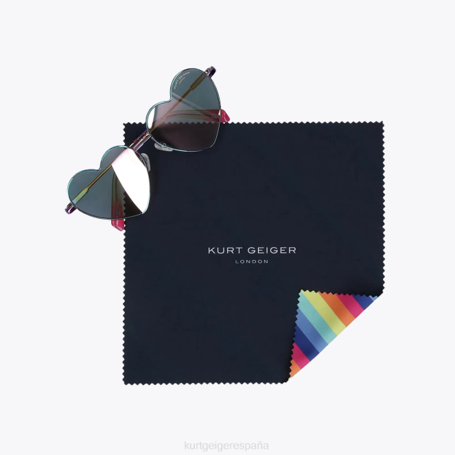 Kurt Geiger mujer gafas de sol london con forma de corazón de metal 2LPR467 | accesorios combinación de metales